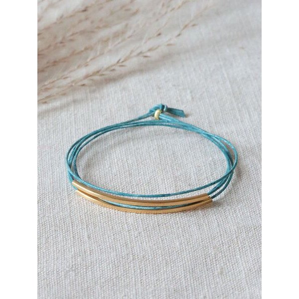 pikfine Tube Armband “Tingval” // vergoldet