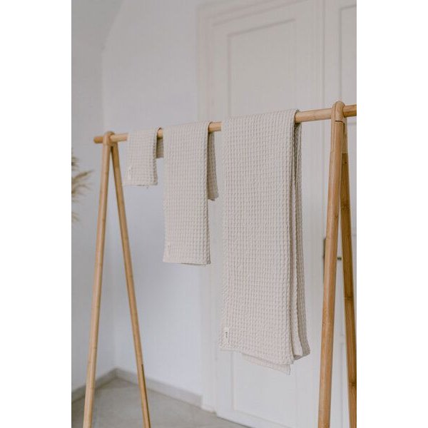 gust. Waffelhandtuch - Handtuch aus Leinen und Bio-Baumwolle – Hand towel - 50x70 cm