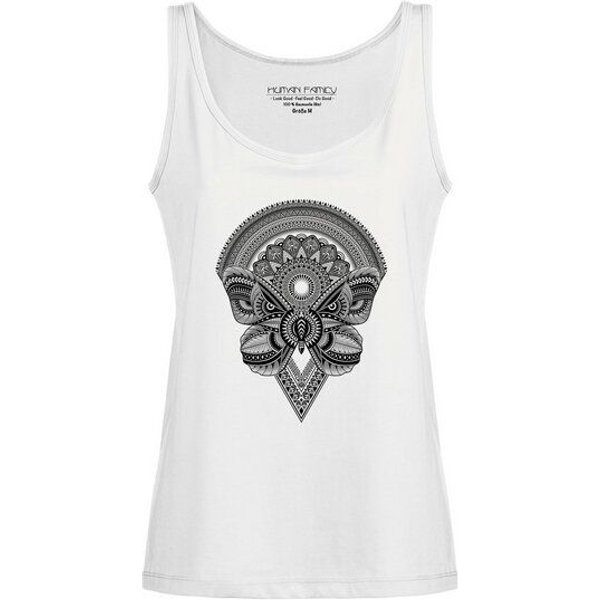 Human Family Weitfließendes Damen Tanktop "Flow Butterfly" aus Bio-Baumwolle