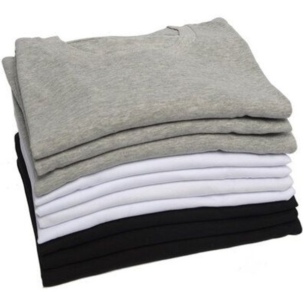 glore Basics T-Shirt mit Rundhalsausschnitt - Lukii 10er-Pack - aus Bio-Baumwolle