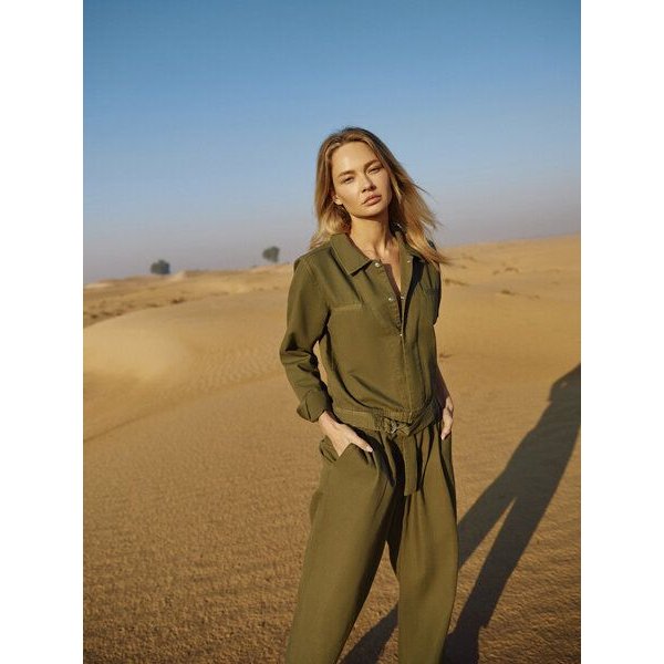WOTE Damen Utility Overall aus Bio-Baumwolle – Oliv