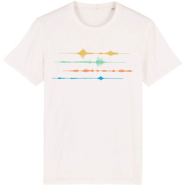 Spangeltangel T-Shirt "Frequenz", Musik, Schallwelle, Biobaumwolle