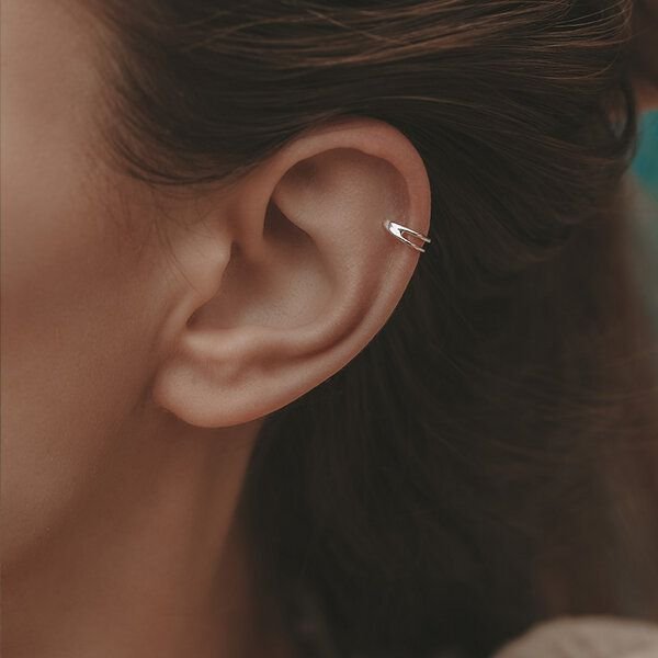 Nella & Sina Ohrklemme | AMY | Silber, Gold, Rosegold