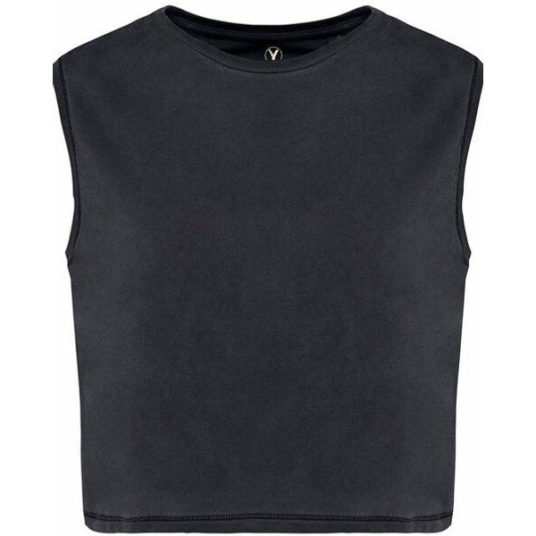 YTWOO Ärmelloses Damen-Crop-T-Shirt aus Bio-Baumwolle