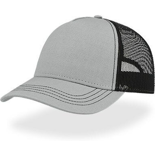 Atlantis Headwear Freizeit-Truckercap aus recyceltem Polyester-Segeltuch