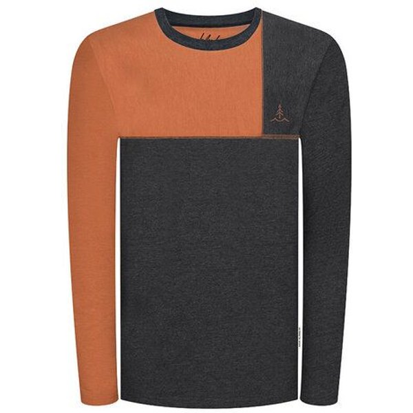bleed Plant-Based Super Active Longsleeve Schwarz Orange-Braun
