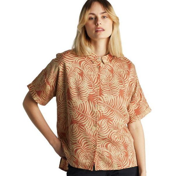 DEDICATED Short Sleeve Shirt Nibe Palm Leaves