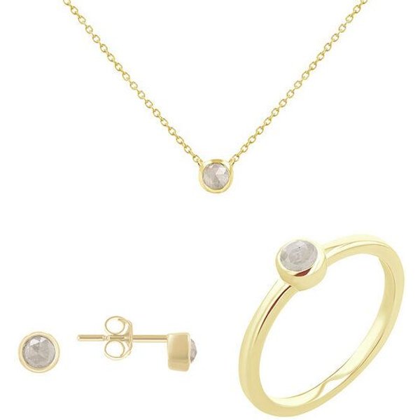 Eppi Schmuck-Set mit Salt and Pepper Diamanten Jana