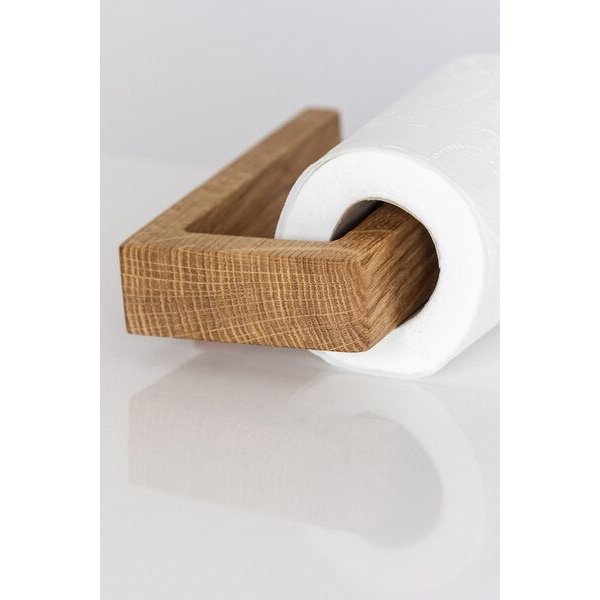 kleiderleiter_de Toilettenpapierhalter MAX aus massiver Eiche