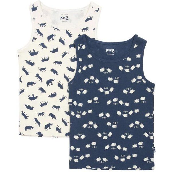 Kite Clothing Jungen Unterhemden 2er-Pack aus Bio-Baumwolle