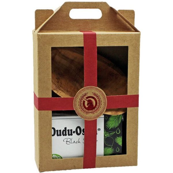 unicorn Geschenk-Set "Dudu Osun - Olivenholzschale"