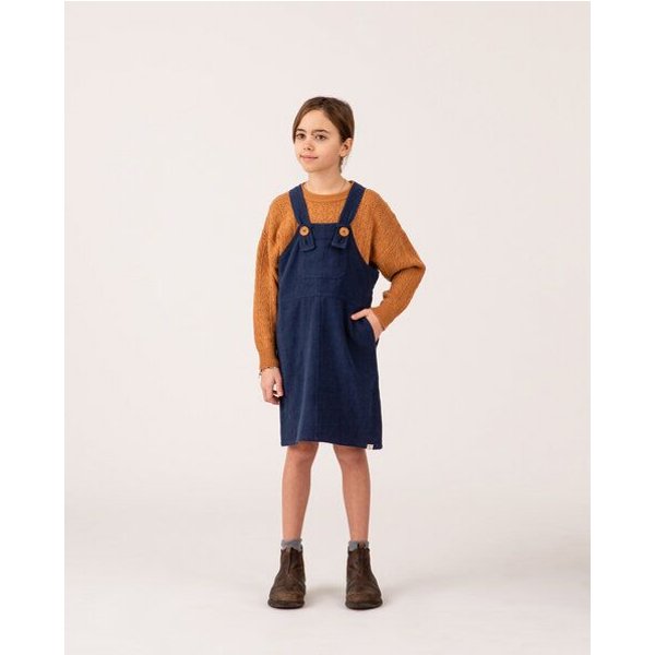 Matona Latzkleid für Kinder aus Canvas Baumwolle / Retro Pinafore Dress