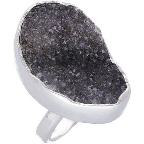 pakilia Silber Ring schwarzer Amethyst – fair gehandelt & handgefertigt in Mexiko