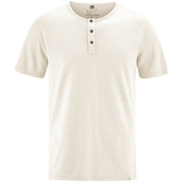 HempAge Herren Henley Hanf Vegan
