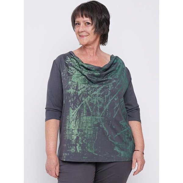 Peaces.bio - handbedruckte Biomode Wasserfallshirt Wasserzauber