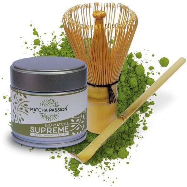 Matcha Passion Bio Matcha Supreme 30g Dose | mit oder ohne Zubehör