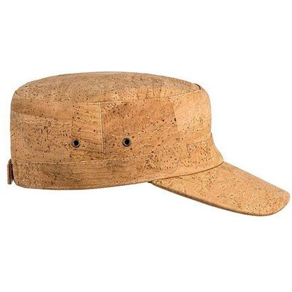 Kork-Deko Army Cap aus Kork | Military cap aus Kork - beige - Vegan