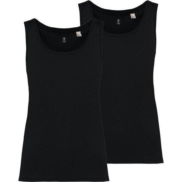 YTWOO 2er Pack Damen Tank Top aus 100% Bio-Baumwolle