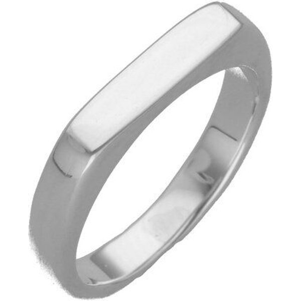 pakilia Ring "Rectangular para Grabar" #7,5 – fair gehandelt & handgefertigt in Mexiko