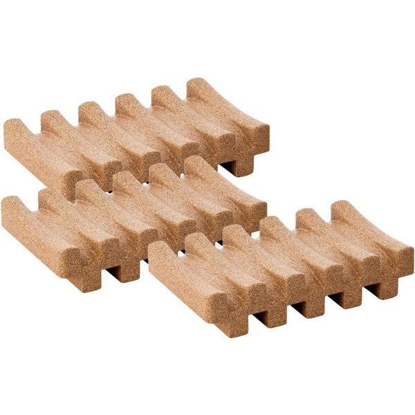 Kork-Deko 3er-Pack Seifenablage aus Kork | Kork-Seifenschale | 13,5x8x3cm
