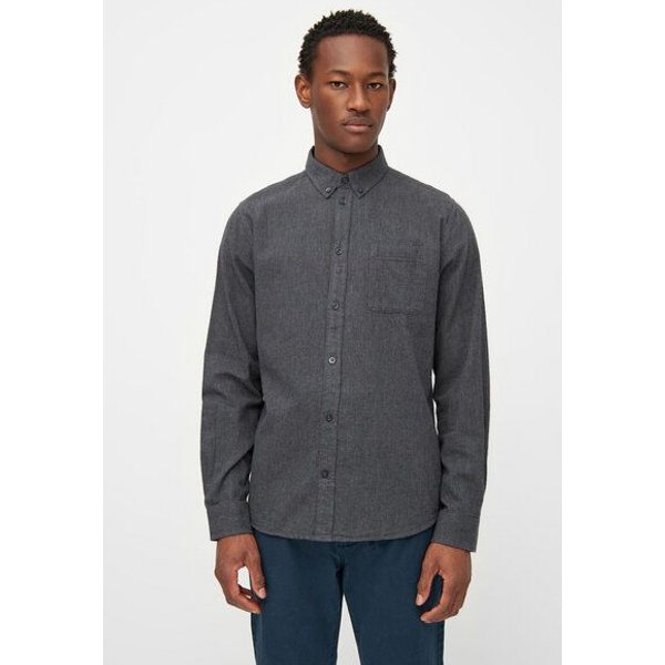 KnowledgeCotton Apparel Flanellhemd Melange - Regular Fit - aus Bio-Baumwolle