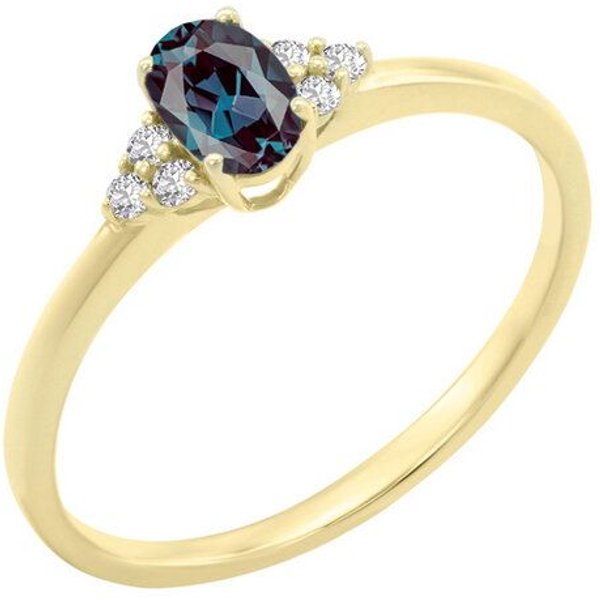 Eppi Verlobungsring mit Alexandrit und Diamanten Sheldo