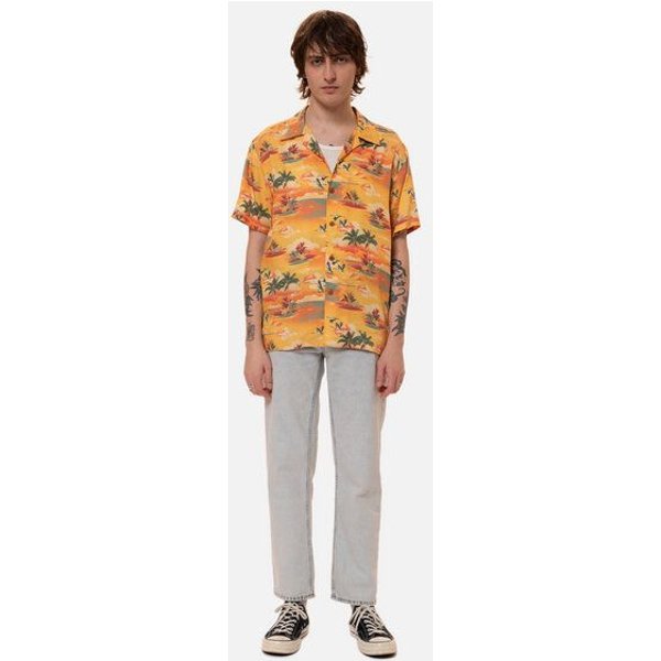 Nudie Jeans Hemd Arvid Hawaii