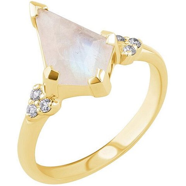 Eppi Einzigartiger Ring mit einem Mondstein Kettil