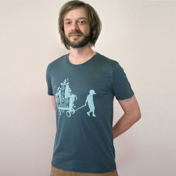 Spangeltangel T-Shirt "Boxenbernd", Biobaumwolle, nachhaltig, Musik, Herren