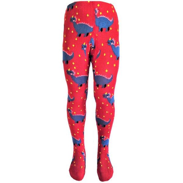BLS Organic Kinderstrumpfhose im Dinosaurier-Design
