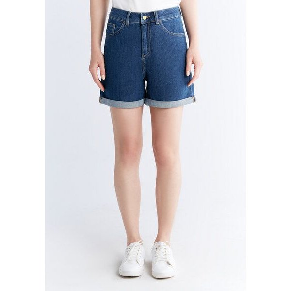 Evermind Women's Mom Shorts-WN3020