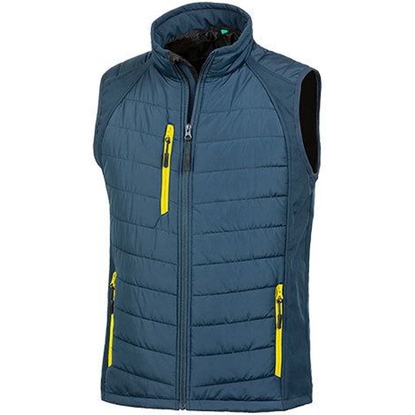 Result Genuine Recycled Herren Weste Steppweste Atmungsaktiv Wasserabweisend Bodywarmer bis Größe 4XL Wattiert Padded Übergangsweste