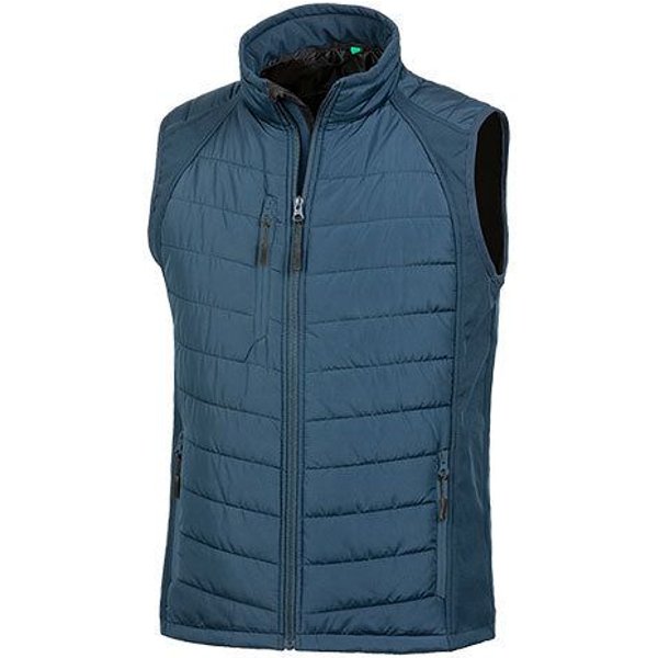 Result Genuine Recycled Herren Weste Steppweste Atmungsaktiv Wasserabweisend Bodywarmer bis Größe 4XL Wattiert Padded Übergangsweste