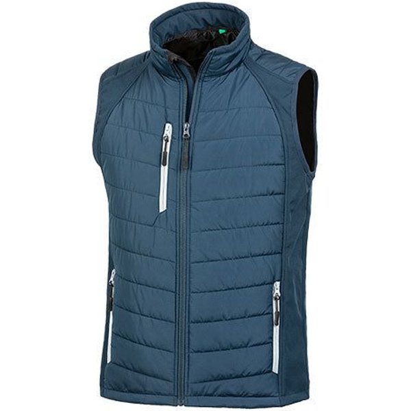 Result Genuine Recycled Herren Weste Steppweste Atmungsaktiv Wasserabweisend Bodywarmer bis Größe 4XL Wattiert Padded Übergangsweste