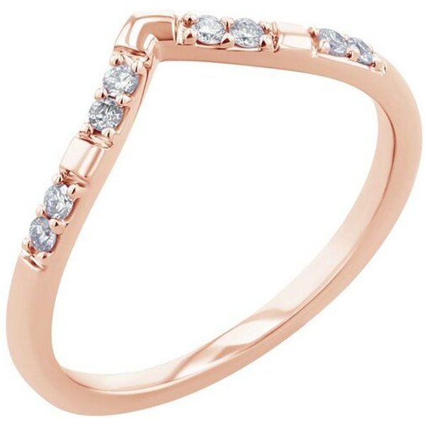 Eppi Ehering in V-Form mit Lab Grown Diamanten Patya
