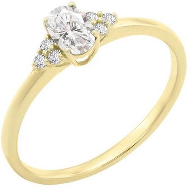 Eppi Verlobungsring mit Moissaniten und Lab Grown Diamanten Sheldo