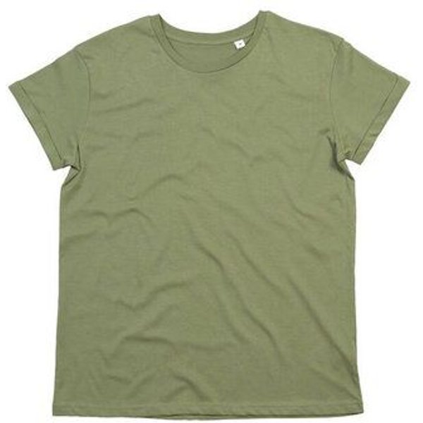 Mantis Herren-T-Shirt Roll Sleve Rollärmel Rundhals