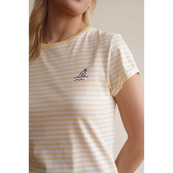 HAFENDIEB Flaschenpost T-Shirt mit Streifen