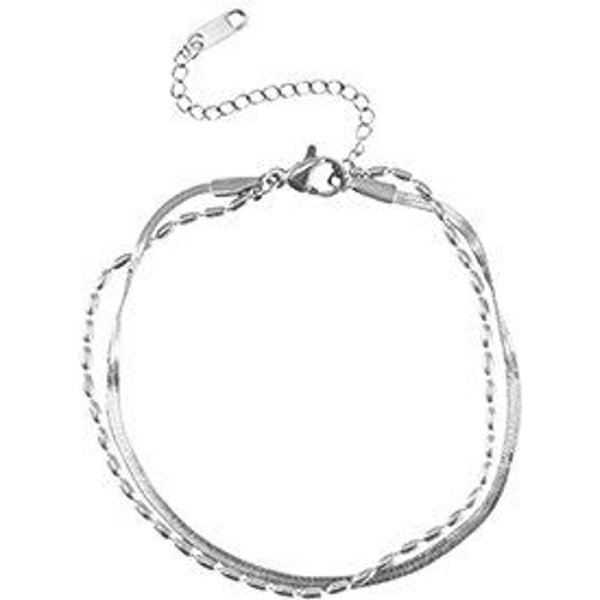 Layer Armband in ca. 22 cm x 3mm (inkl. 6cm Verlängerungskette) von Elektropulli