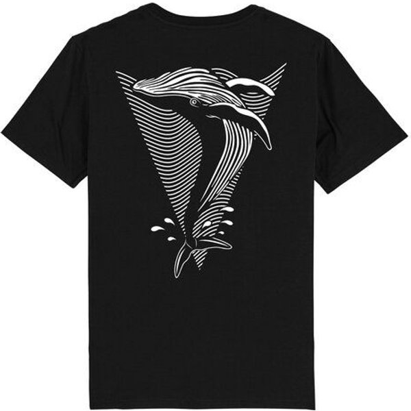 vis wear Wal - Göttin der Ozeane - Back Print Premium T-Shirt