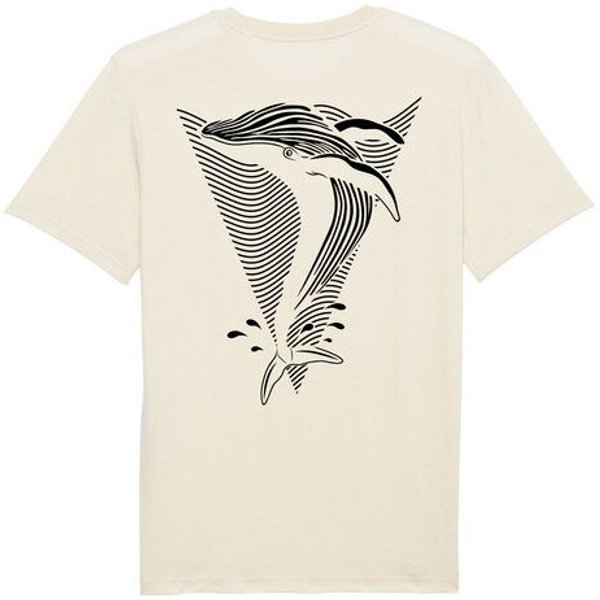 vis wear Wal - Göttin der Ozeane - Back Print Premium T-Shirt