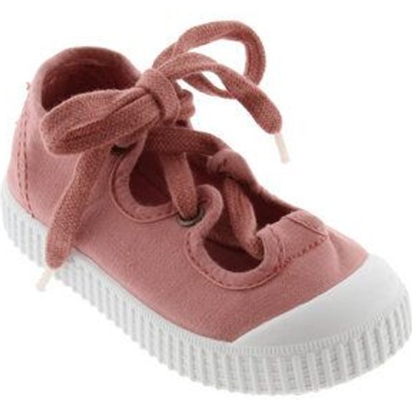 Victoria vegane Kinder-Schnürr-Ballerinas – Bailerina de Lona