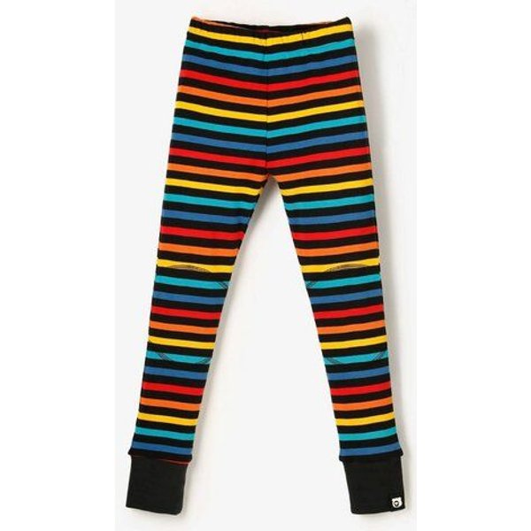 The QT vegane Kinder-Leggings – Bunte Streifen