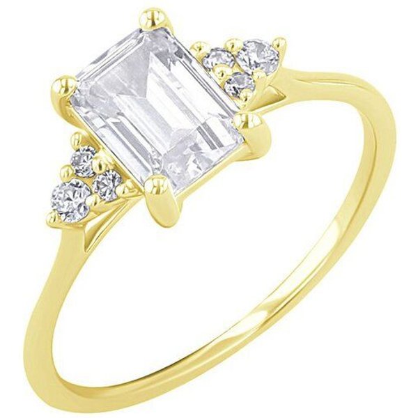 Eppi Verlobungsring mit Moissanit und Lab Grown Diamanten Miha