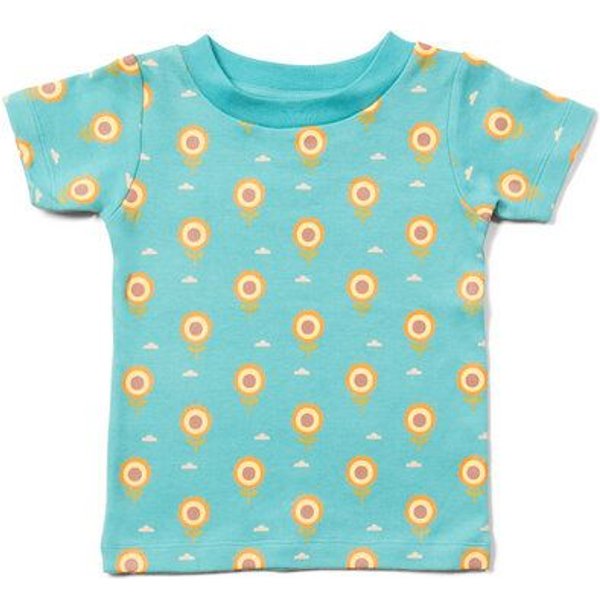 Little Green Radicals Kinder T-Shirt aus Bio-Baumwolle – Sonnenblumen