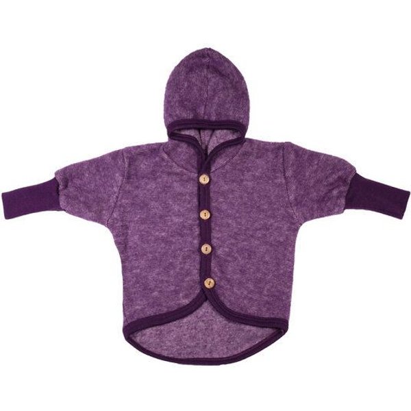 Cosilana Baby Fleece-Jacke mit Kapuze Schurwolle (kbT) Baumwolle (Bio)