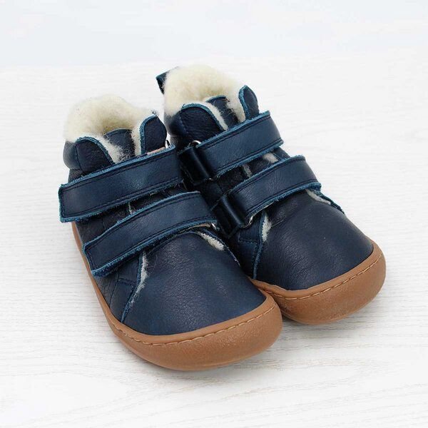 Pololo Barfuß Winterstiefel aus pflanzlich gegerbtem Leder, unisex, Gr. 22-34