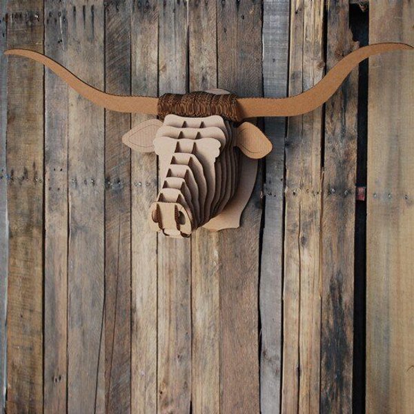 Cardboard Safari Longhorn "Tex"
