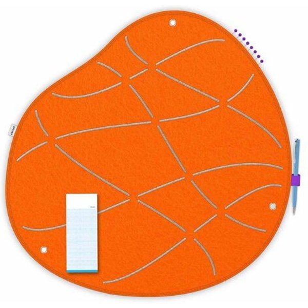 Organische Pinnwand zum Stecken und Pinnen aus Filz, Memoboard mal anders von RÅVARE (OKO-2)