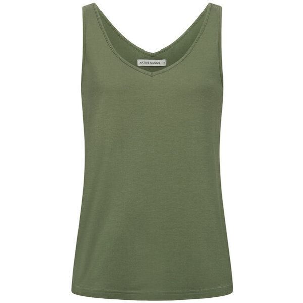 NATIVE SOULS Lyocell Damen V-Neck Top